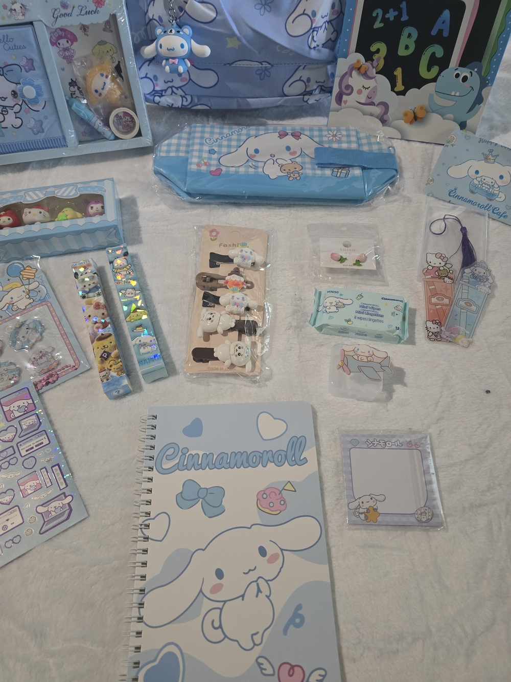 Sanrio Cinnamoroll Back to School Mega Bundle - Backpack Stationery Drawing Pad - Picture 4 of 7